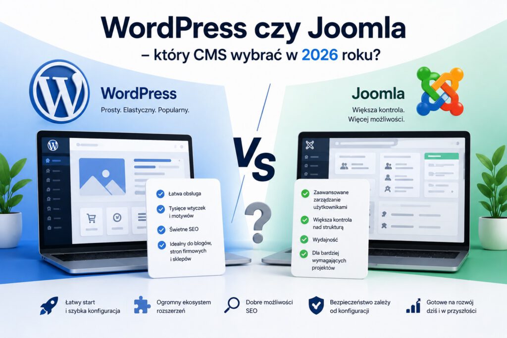 WordPress czy Joomla – który CMS wybrać w 2026 roku?