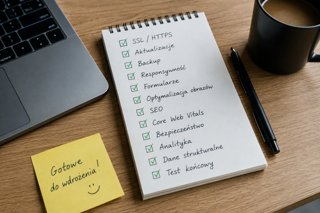 Co sprawdzam przed wdrożeniem strony WordPress?